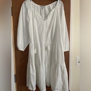 Tommy Bahama White Eyelet Dress